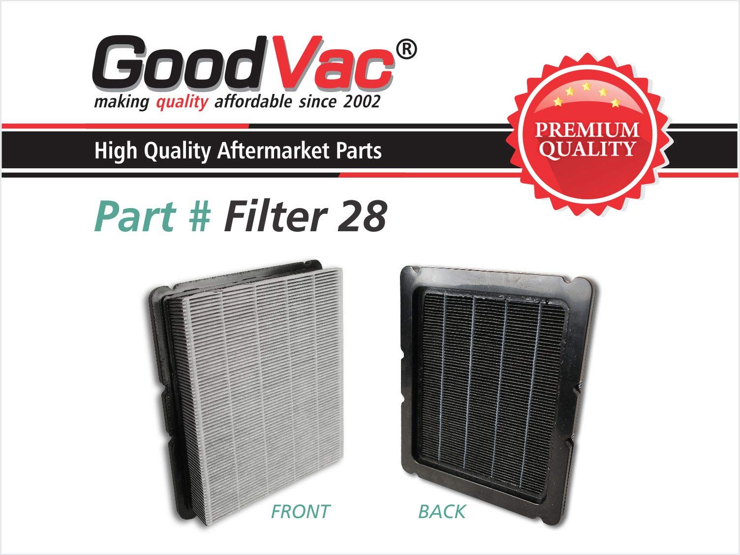 GoodVac Replacement Filter made to fit Rainbow SRX Vacuum Cleaners Replaces OEM T1011
