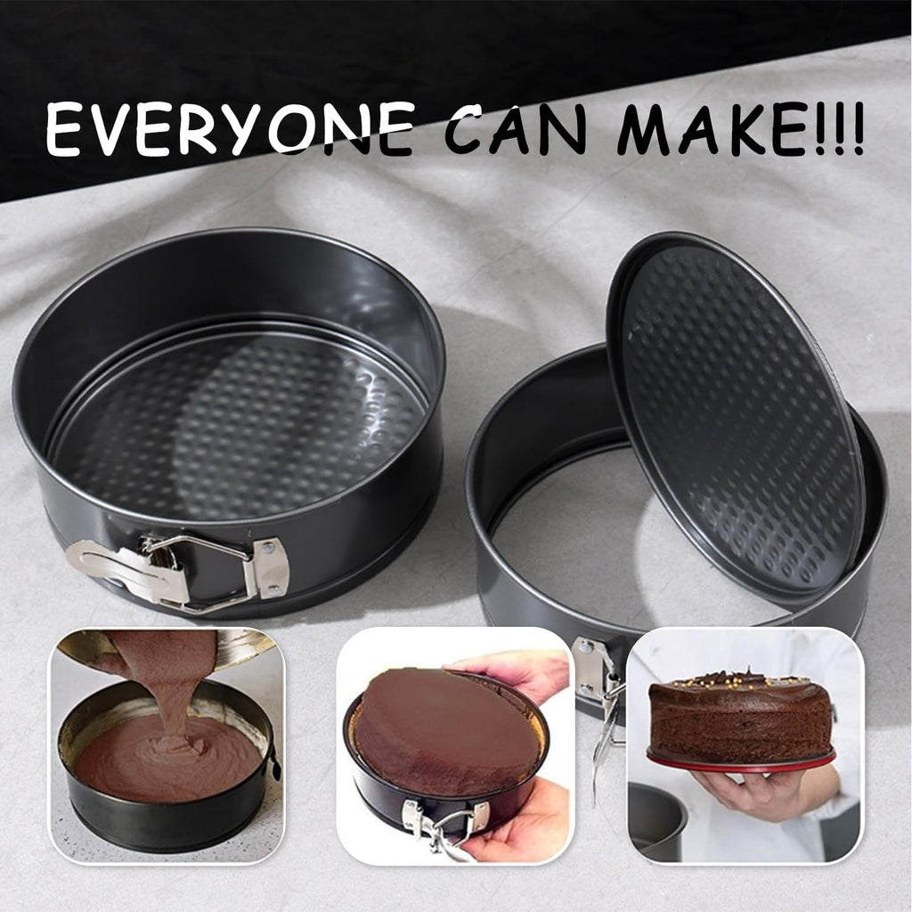Regine Switzerland 168-Piece Cake Pan Set - Non-Stick Springform Pans (6, 8, 10 Inches) & Icing Tips