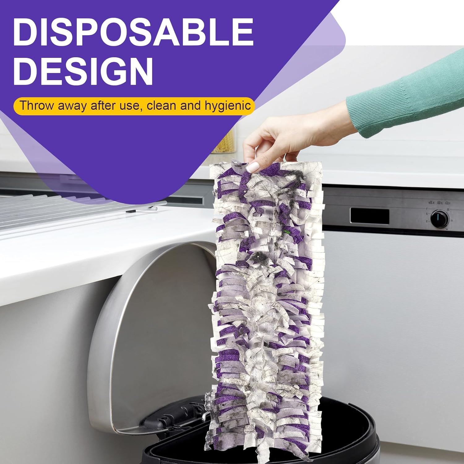 Swiffer PowerMop 5X Cleaning Power Mop Pads - Disposable Multi-Surface Refills | 32 Pack