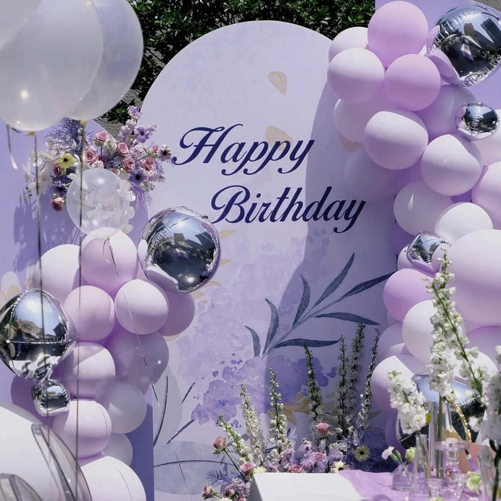 Voircoloria Lilac Balloon Garland Kit - 90 Pack of 5-18 Inch Balloons for Graduation, Wedding, and Birthday Celebrations