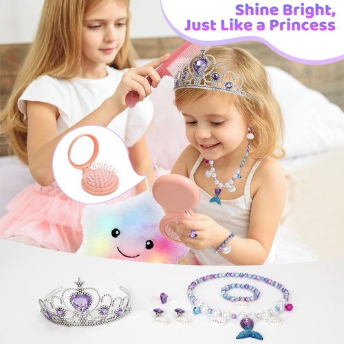 Jenria Mermaid Gift for Girls Toys Age 6-8, Kindergarten Graduation Gifts for Girls, Birthday Gifts for Girls Age 3 4 5 6 7 8 9 10, Girl Toys, Birthday Gifts Set, for Daughter, Niece, Little Girl