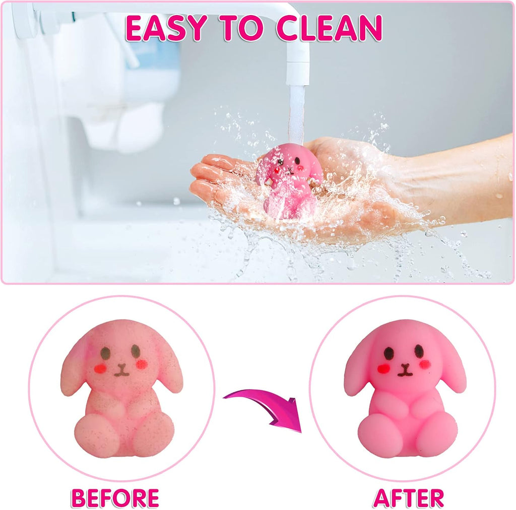 Skiennix Kawaii Squishies - 100 Pcs Mochi Stress Relief Toys for Kids | Perfect Party Favors & Classroom Prizes