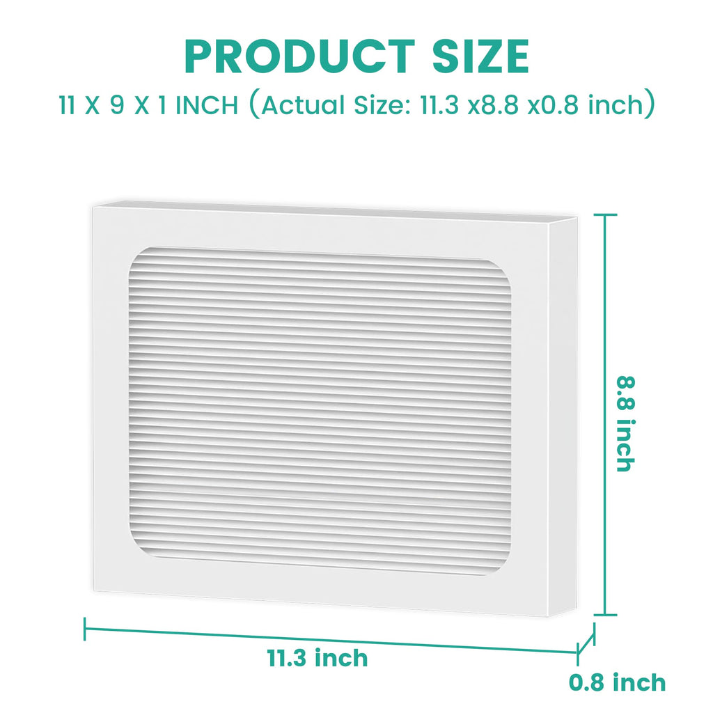 9 x 11 x 1 MERV 13 Replacement Dehumidifier Filter Compatible with Santa Fe Compact70, Ultra70, Element, Compact2, UA 65H dehumidifier Models, Upgraded, 4 Pack