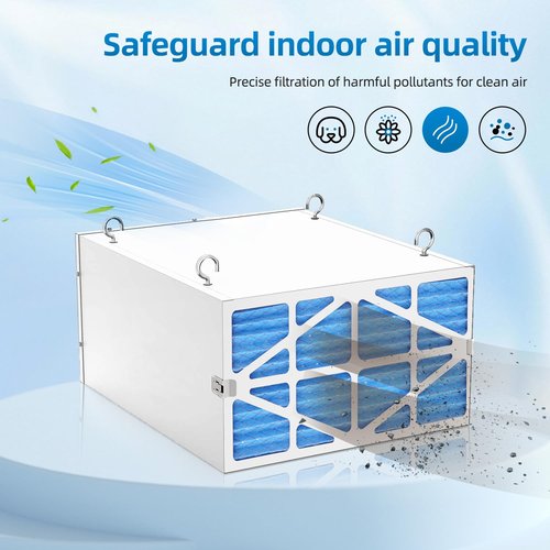 708731/AFS-1B-OF Outer Filter Compatible with JET AFS-1000B/AFS-1000C Air Filtration Systems,5-Micron Electrostatic Air Filter 24x12x1 (2 Pack)
