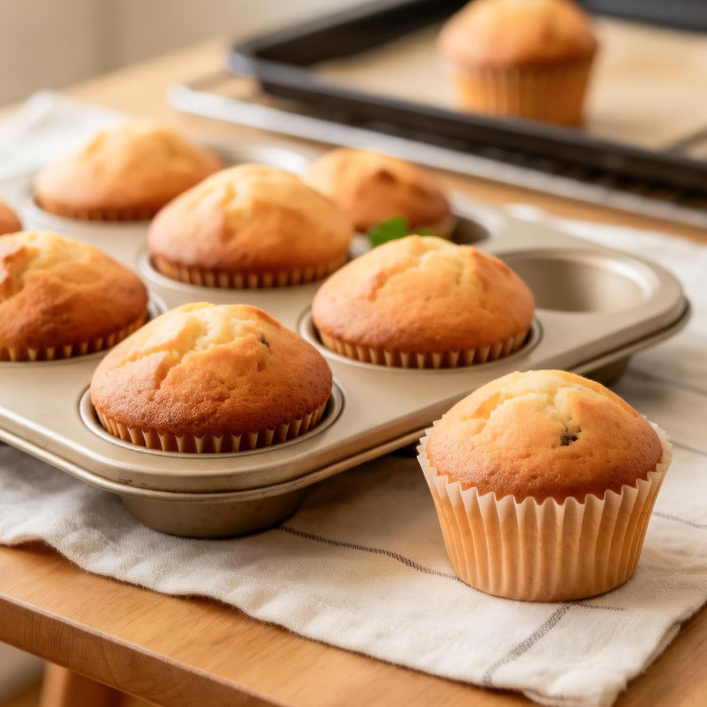 VISRIE Cupcake Liners - 500Pcs Greaseproof & Non-Stick Baking Cups for Muffins & Treats