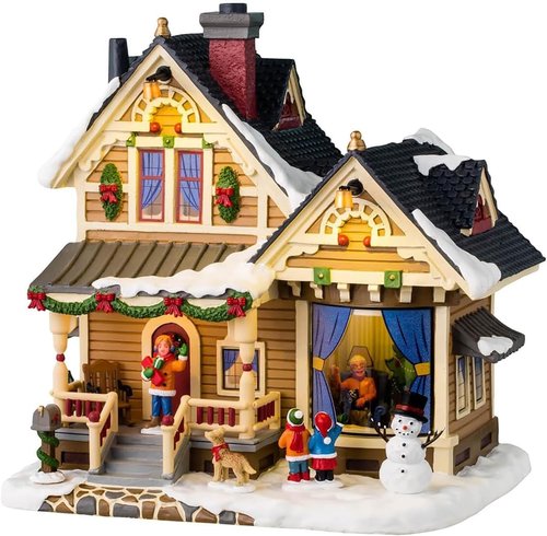 Lemax Christmas Village - Christmas Eve at Grandma's Battery Operated LED Display | 45221