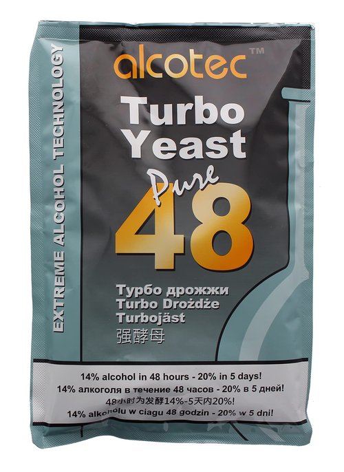 Alcotec 48 Hour Turbo Yeast | Brewers Yeast Powder| Wine Yeast for Wine Making | Instant Dry Yeast | nutritional yeast | 135g (10 Packs)