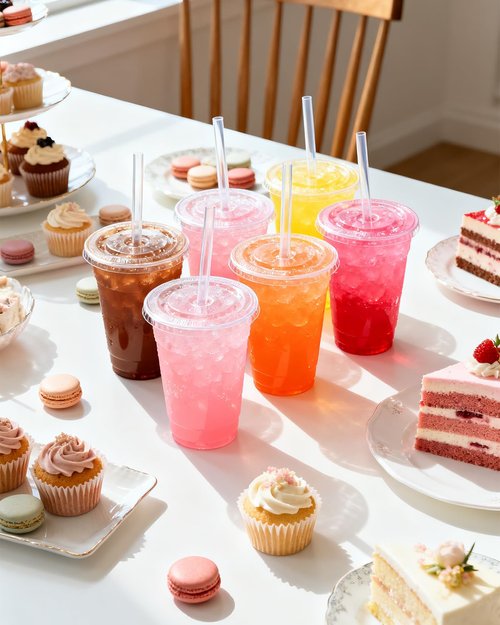 Goodluck 100 Pack 16oz Plastic Cups with Lids and Straws, Clear Disposable Iced Coffee Cups, Food Safe Cold Drink Cups for Bubble Tea, Smoothies & Shakes, BPA Free