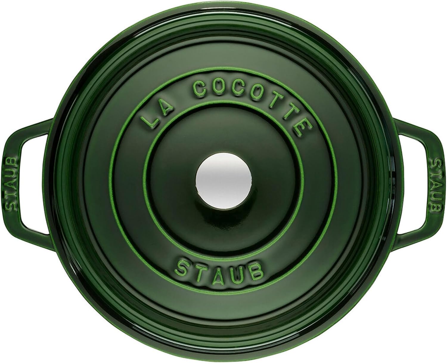 Staub 5.5 Quart Round Cocotte - Elegant Basil Color for Perfect Cooking and Serving
