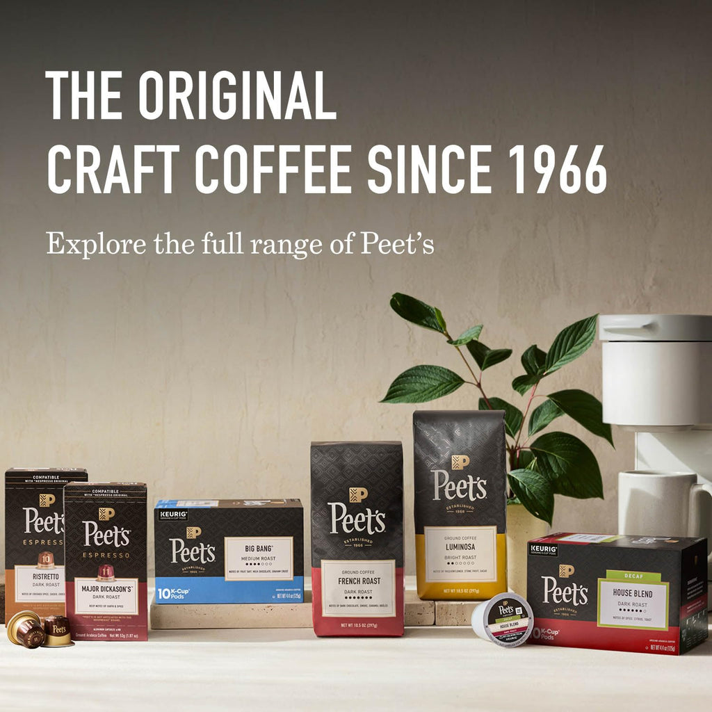 Peet's Coffee Dark Roast Espresso Capsules - 100% Arabica | Nerissimo Intensity 11, 50 Count