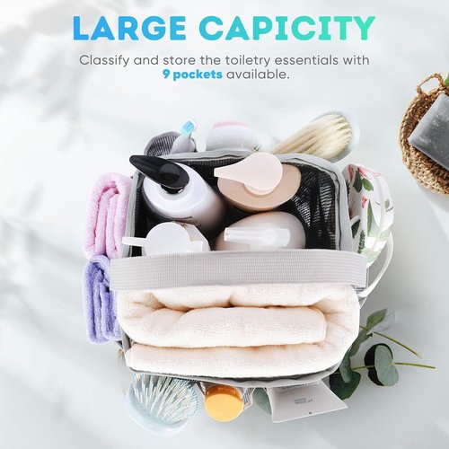 EUDELE Mesh Shower Caddy - Portable 8-Pocket Organizer for College Dorm, Beach, Gym & Travel Essentials