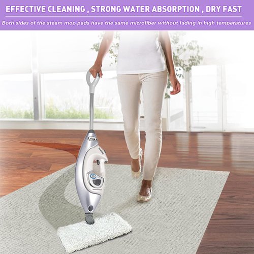 Tidy Monster Shark Steam Mop Replacement Pads, 4 Pack Steam Pocket Mop Pads Compatible with Shark S3500 Series, S3501, S3601, S3550, S3901, SE450, S3801CO, S3601D, S2901, S2902