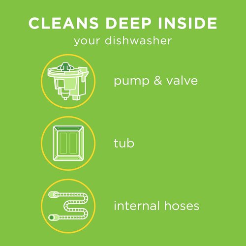 Affresh Dishwasher Cleaner - Eliminate Odor, Bacteria & Grime - 6 Tablets for 6 Month Supply