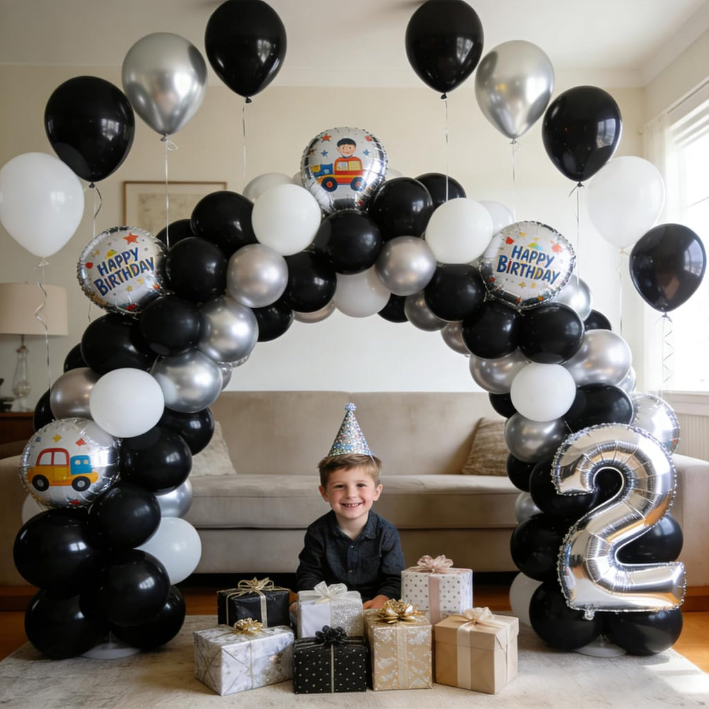 Black Balloons - 60 PCS 12-Inch Latex Balloons for Birthday, Wedding, Baby Shower & Holiday Decor