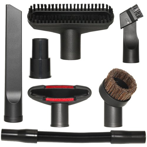Kodahome 1 1/4" Vacuum Brush Attachments with 1 3/8"(35mm) Vac Hose Adapter, Vacuum Car Detailing Attachments Replacement for 1-1/4inch 1-3/8inch Vac (Car Kit A)