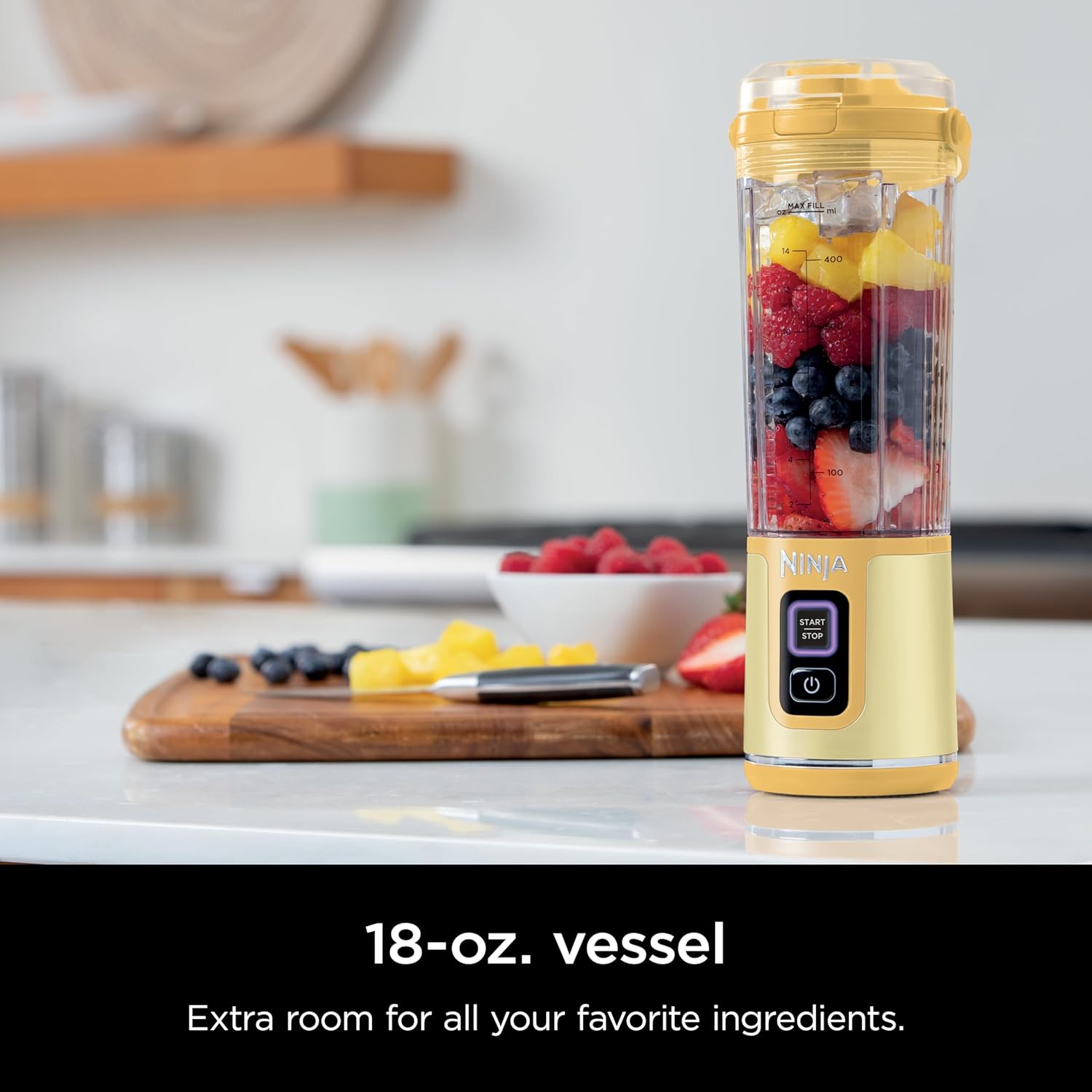 Ninja Blast Portable Blender - Cordless 18oz Personal Blender for Smoothies & Shakes | BPA-Free, USB-C Rechargeable, Leakproof Lid