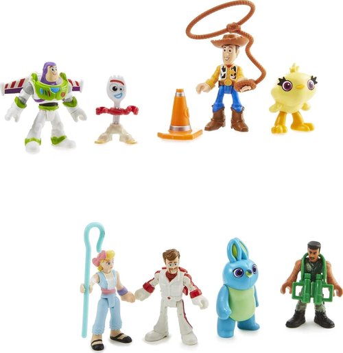 Fisher-Price Imaginext Toy Story Deluxe Figure Set - 11-Piece Buzz Lightyear & Woody for Ages 3+