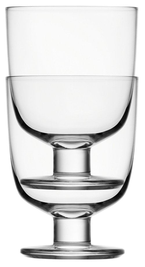 Iittala 1008683 Lempi Glasses, Approx. 988.4 ft (340 m), Pair Set of 2, Clear, Wedding Gift, Gift