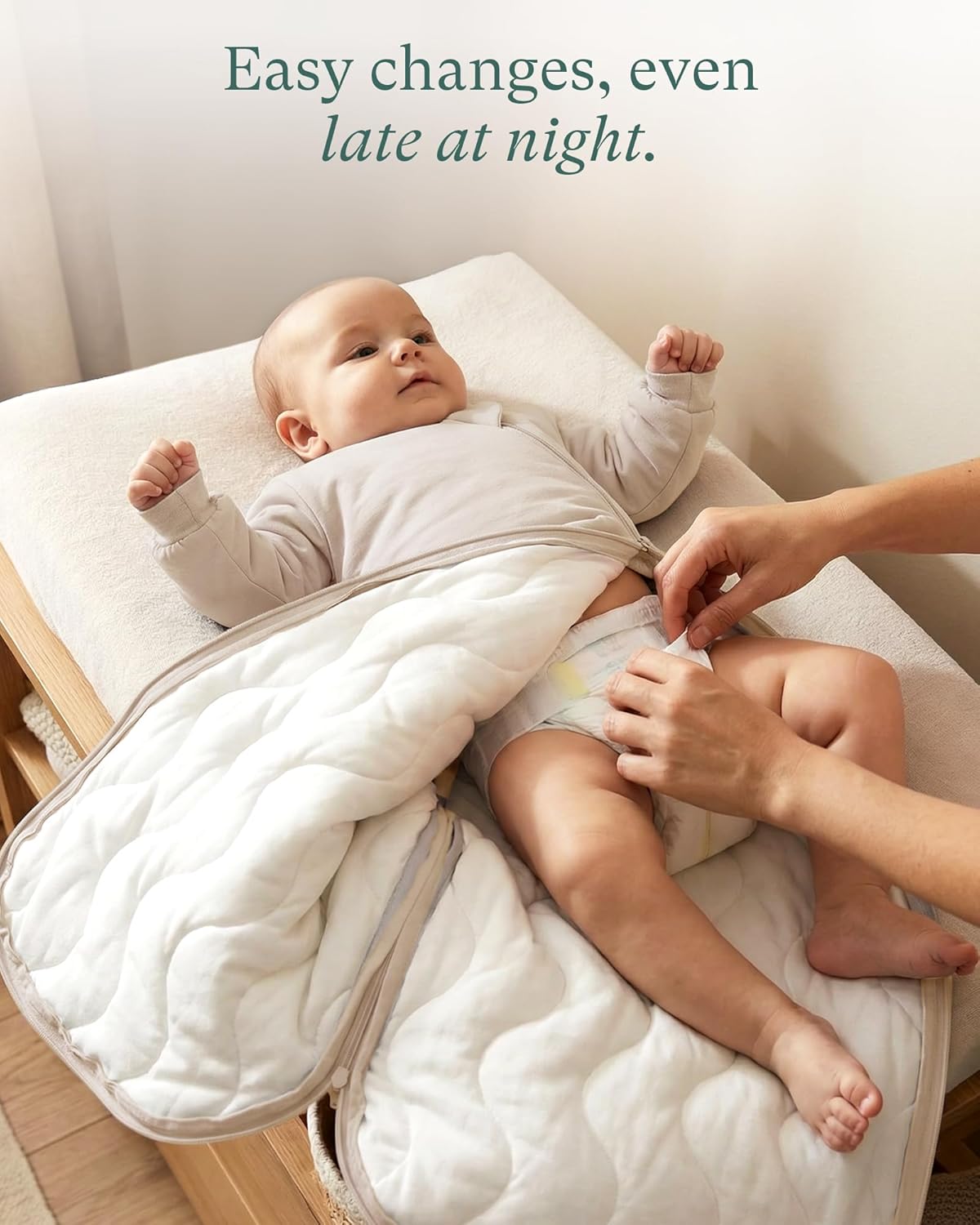 PurComfy Baby Bamboo Viscose Wearable Sleeping Bag - Supersoft 1.0 TOG Long Sleeve Blanket