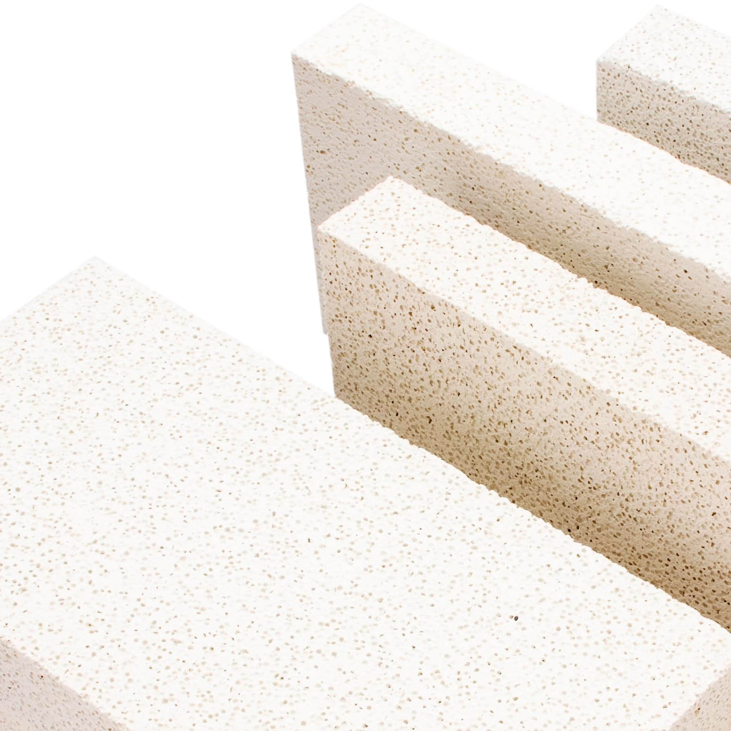 12 Pieces Insulating Fire Brick for Ovens, Kilns, Blacksmith, Fireplaces, Forges 9" x 4.5" x 1.25" 2300F Rated Insulating Fire Bricks