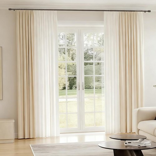Adjustable Bronze Curtain Rods by [Brand Name] | 30-45 Inch for 30-39 Inch Windows | 2 Pack