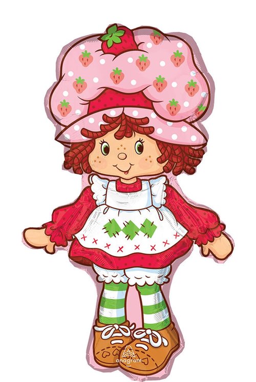 Anagram Birthday Party Supplies Strawberry Girl Shortcake Jumbo Shape Balloon Bouquet Decorations