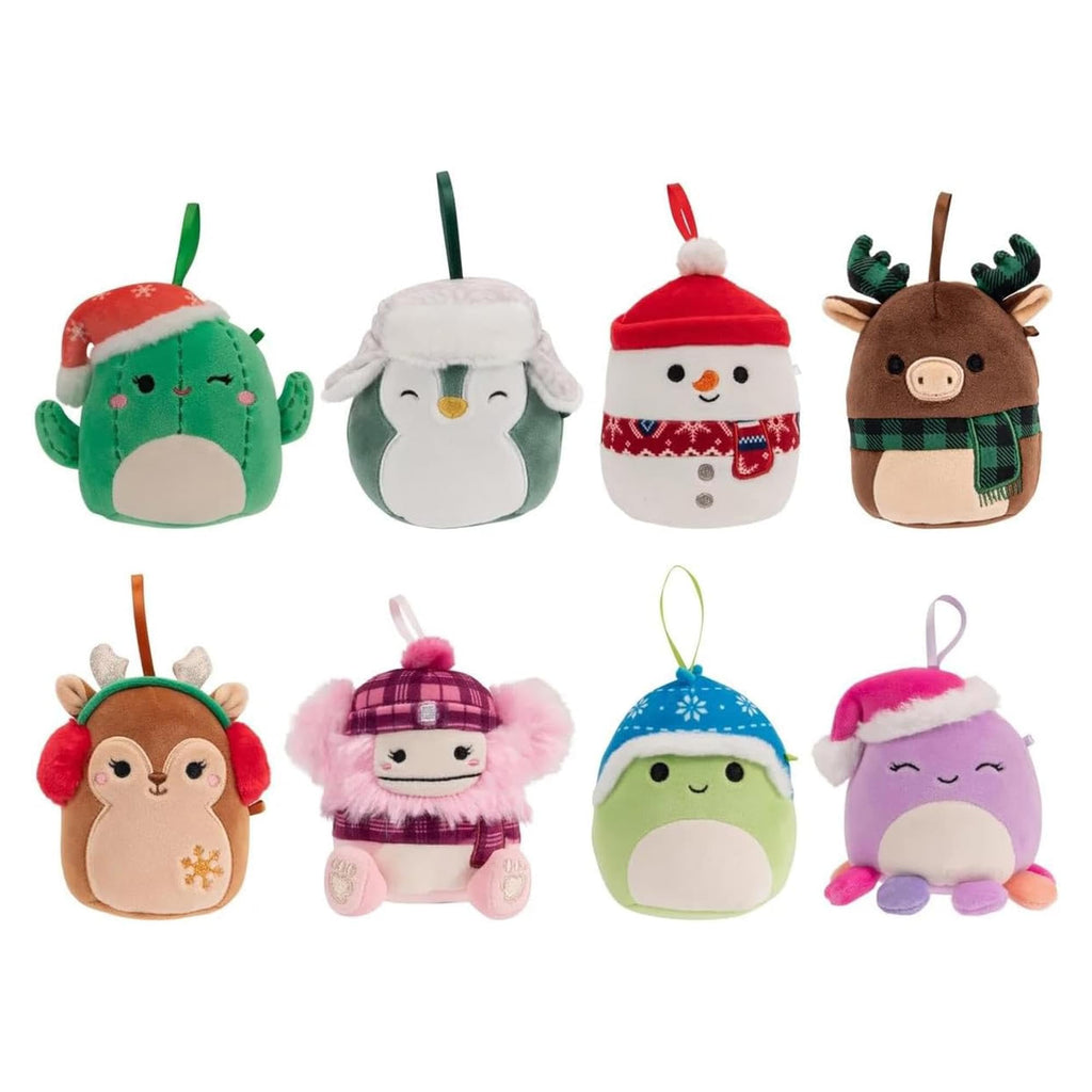 Squishmallows 4-inch Ornament Plush 8-Pack Assorted (Winter)