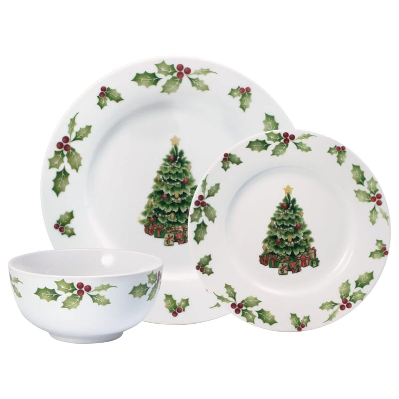 Winterberry 24-Piece Dinnerware Set for 8 - Porcelain Service for Eight (Variation of THIS listing)
