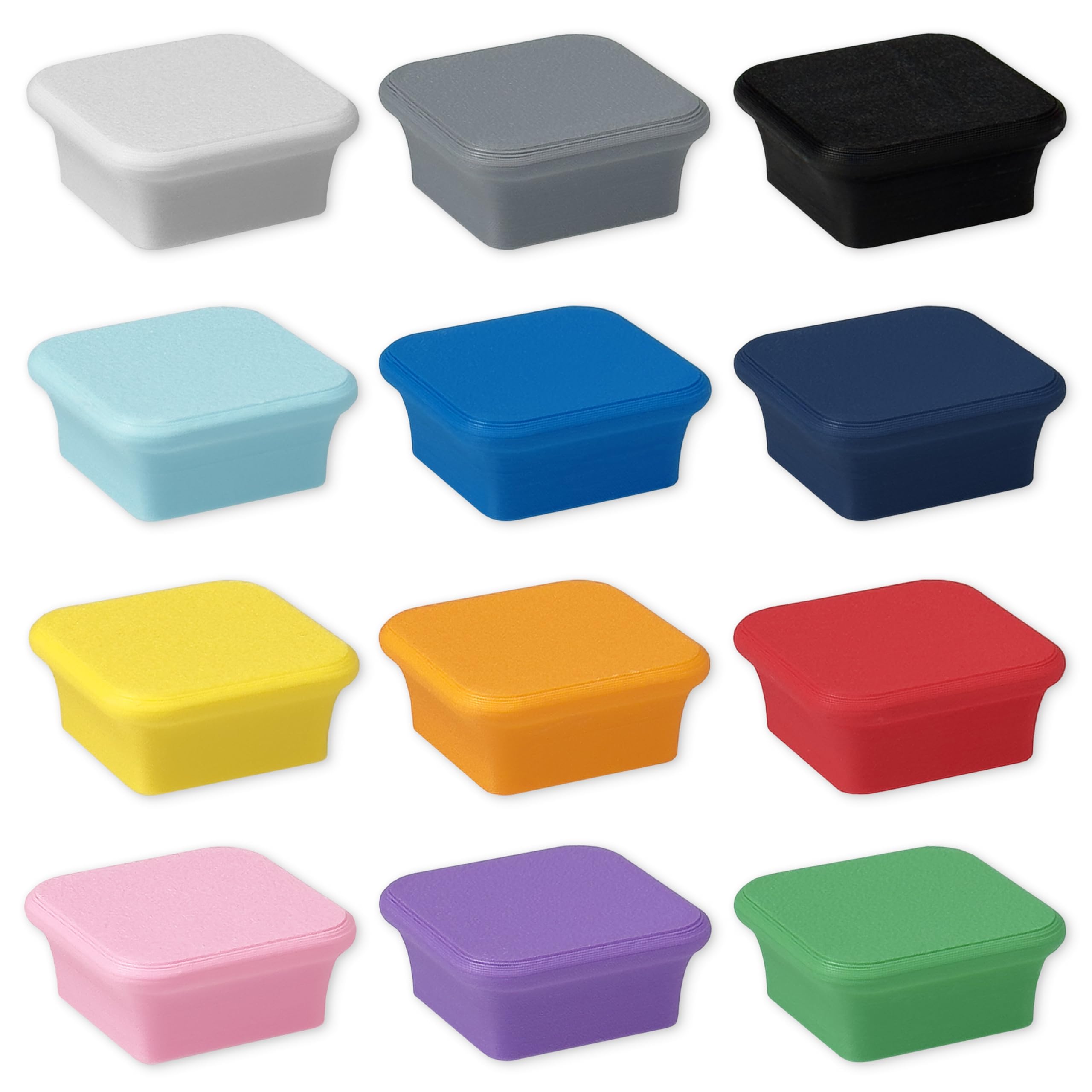 Glassboard Studio MiniBar Magnet - Strong Neodymium Rare Earth Magnets for Fridge, Whiteboard, Locker & Magnetic Glassboards - Crafting & Office Use - Strong Fridge Magnets (Multicolor, Bar, 12)
