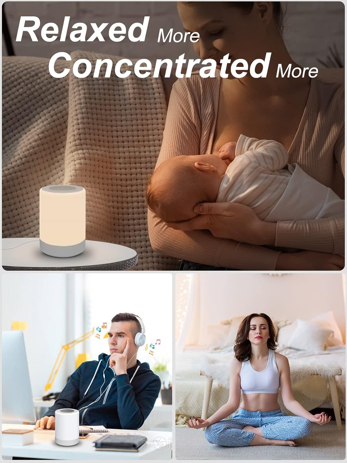 Sound Machine - White Noise Machine for Baby with Night Light | 32 High Fidelity Sounds & 5 Timers