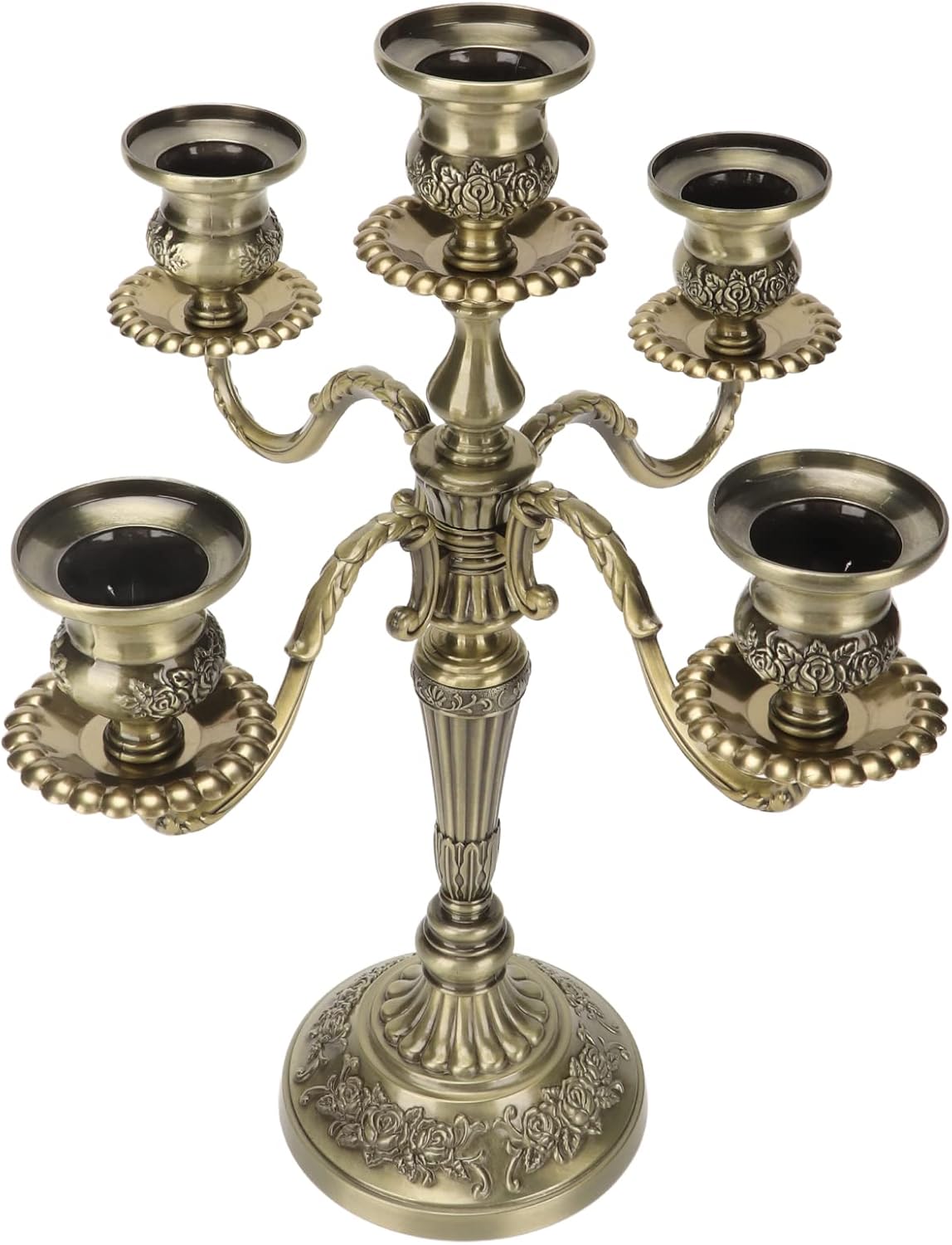 Vintage 5 Arms Tall Candelabra by [Brand Name] - Scratch Resistant & Wearproof for Weddings & Parties