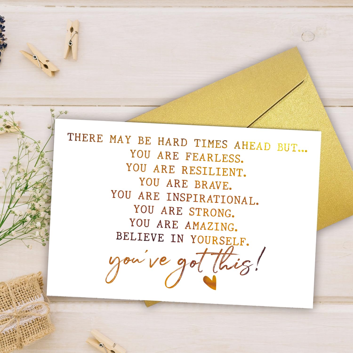 PUGAILA Heartfelt Encouragement&Support Card, Sympathy, Get Well, Affirmation, Positive Sobriety, Thinking of You, Speedy Surgery Recovery Card&Gift for Family Friend Coworker Cancer Patients