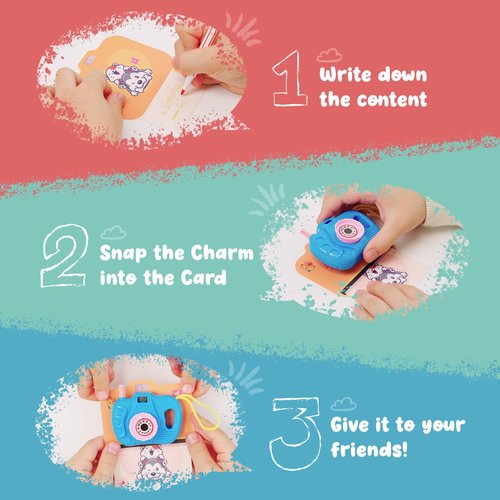 DG-Direct 24 Pack Valentine Mini Camera Toys for Kids, Cute Viewfinder Toys with Valentine Cards for Kids Classroom, Valentines Day Gifts for Kids School Party Favors