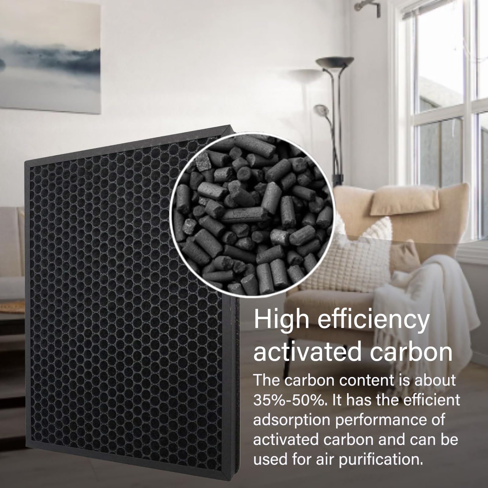 BKJ-33 Replacement Filter for COLZER BKJ-33 Air Purifier, 3 in 1, H13 True HEPA with High efficiency Activated Carbon and Pre-Filter