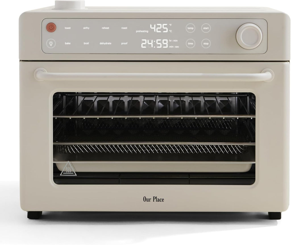 Our Place Wonder Oven Pro - 8-in-1 Digital Air Fryer & Countertop Oven | 32 QT Capacity, Cream Finish