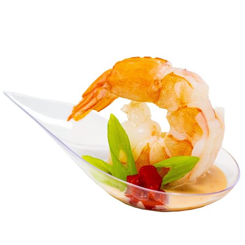 480 Case Tiny Clear Appetizer Plates Mini Plastic Dessert Spoons Professional-Grade Recyclable Party Small Serving Platter Clear Disposable Plates Serving Tray for Events CMJJ