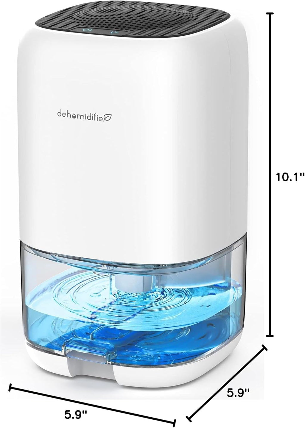 Skiennix Dehumidifier - 35 OZ Compact Unit for Bedrooms | Quiet Operation & Auto Shut Off, White