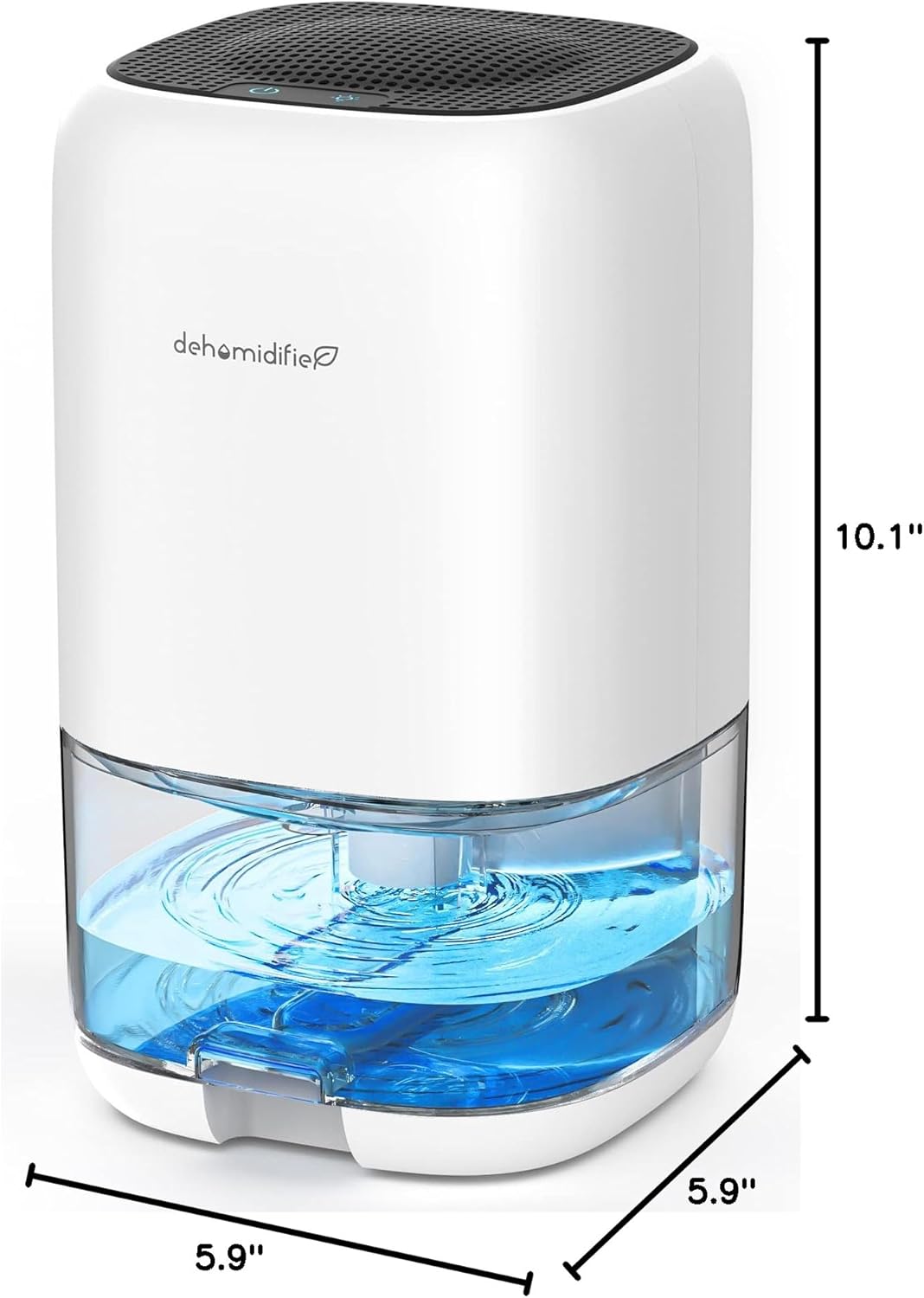 Skiennix Dehumidifier - 35 OZ Compact Unit for Bedrooms | Quiet Operation & Auto Shut Off, White