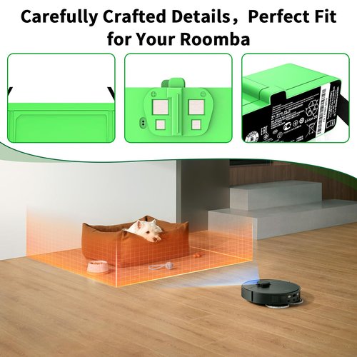 JTRGPEH Upgraded 6500mAh 1800Li Battery Replacement for iRobot Roomba 900 800 700 600 500 Series Compatible with Roomba 980 960 981 970 965 801 805 850 860 890 891 895 830 730 735 740 695 690 685 680