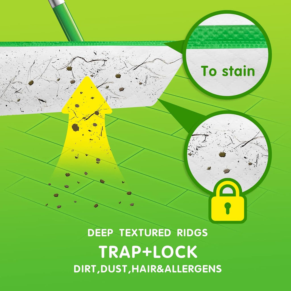 Skiennix Wet Mopping Pad Refills - 30 Count for Swiffer Sweeper | Superior Cleaning Cloths