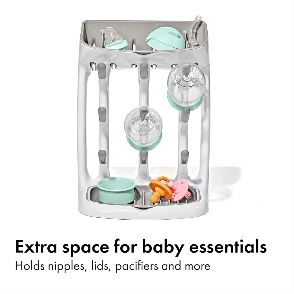 OXO Tot Drying Rack - Space-Saving Design for Efficient Bottle and Dish Drying
