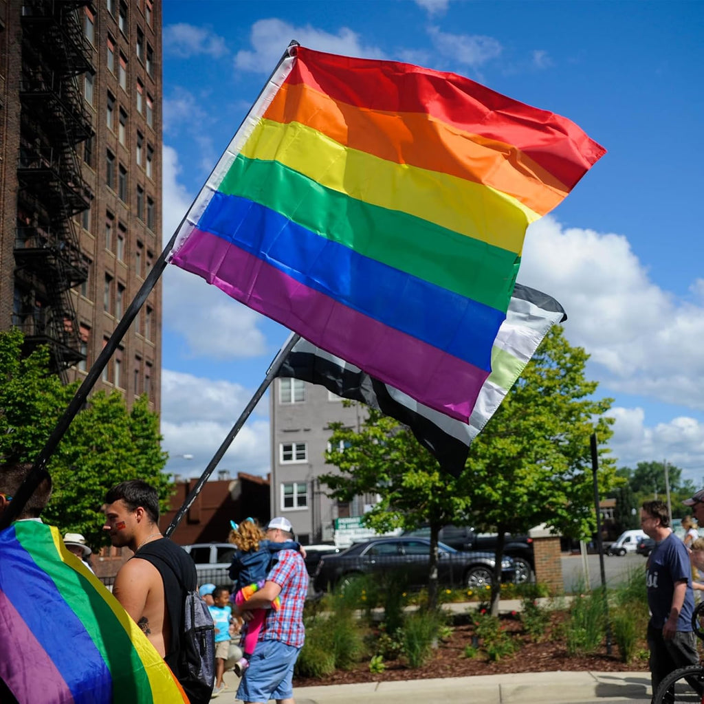 Rainbow Flags | Gay Pride LGBT Flag - Durable 3x5 Foot Polyester Banner for Parades & Outdoor Events