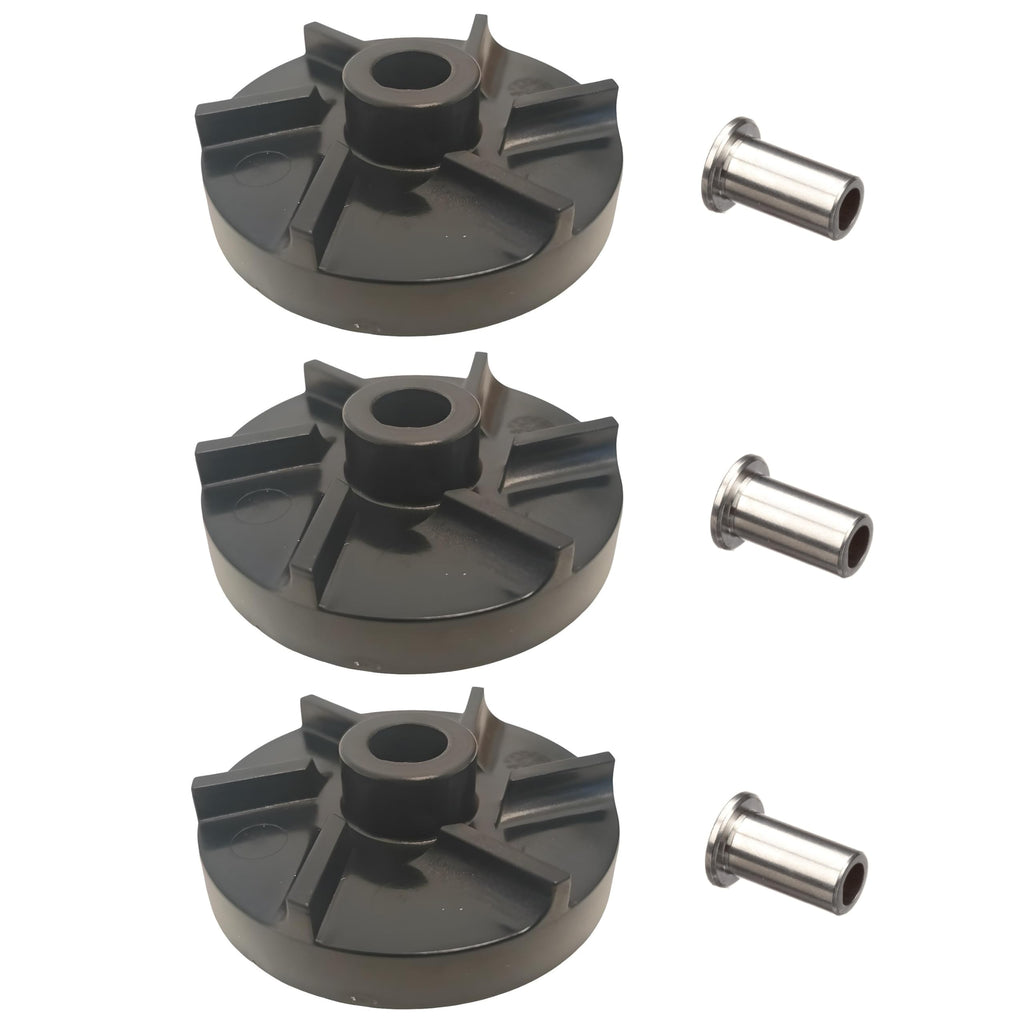 OCS Parts Grindmaster Crathco Standard Impeller and Bearing Sleeve Combo Pack | Includes Three 3220 Bearing Sleeves and Three 3587 Standard Impellers