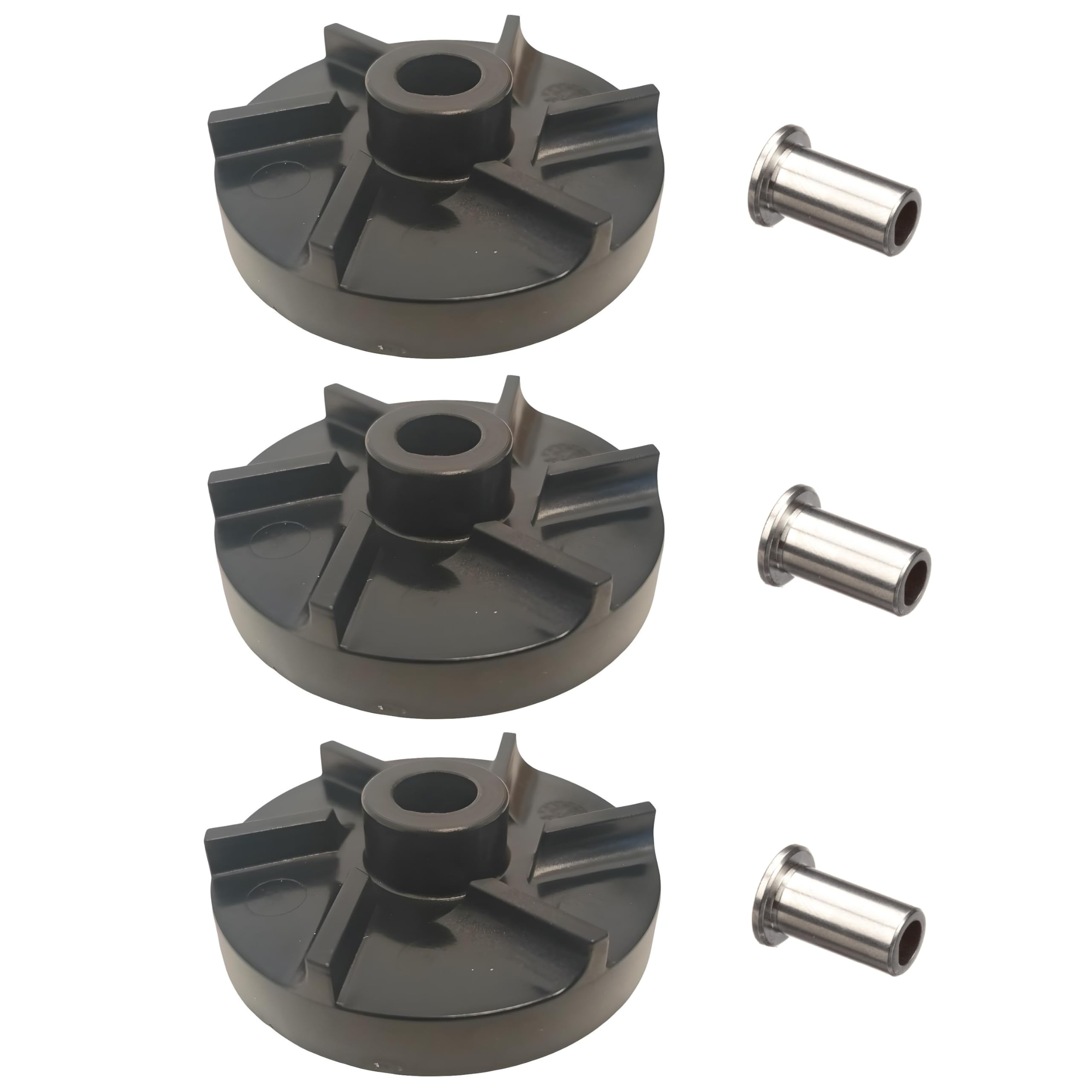 OCS Parts Grindmaster Crathco Standard Impeller and Bearing Sleeve Combo Pack | Includes Three 3220 Bearing Sleeves and Three 3587 Standard Impellers