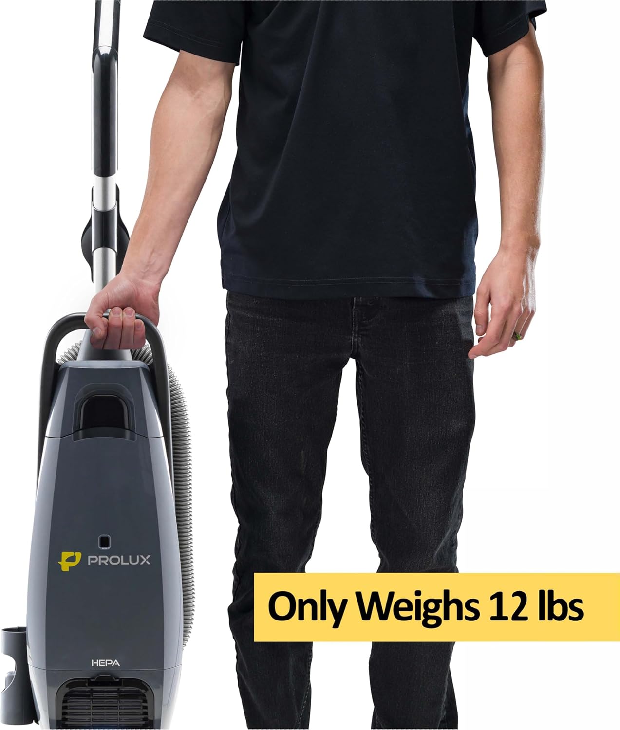 Prolux Phantom Pro Vacuum Cleaner - Lightweight 12lbs with HEPA Filtration & Onboard Tools for Deep Cleaning