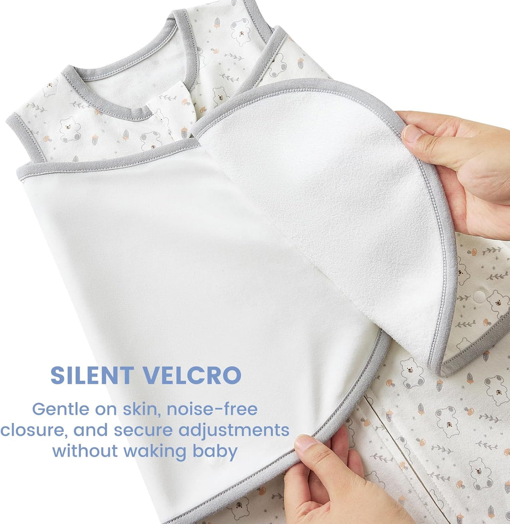 Skiennix Houdini Proof Baby Sleep Sack - Transitional Swaddle for Newborns 0-6 Months | 1.0 TOG