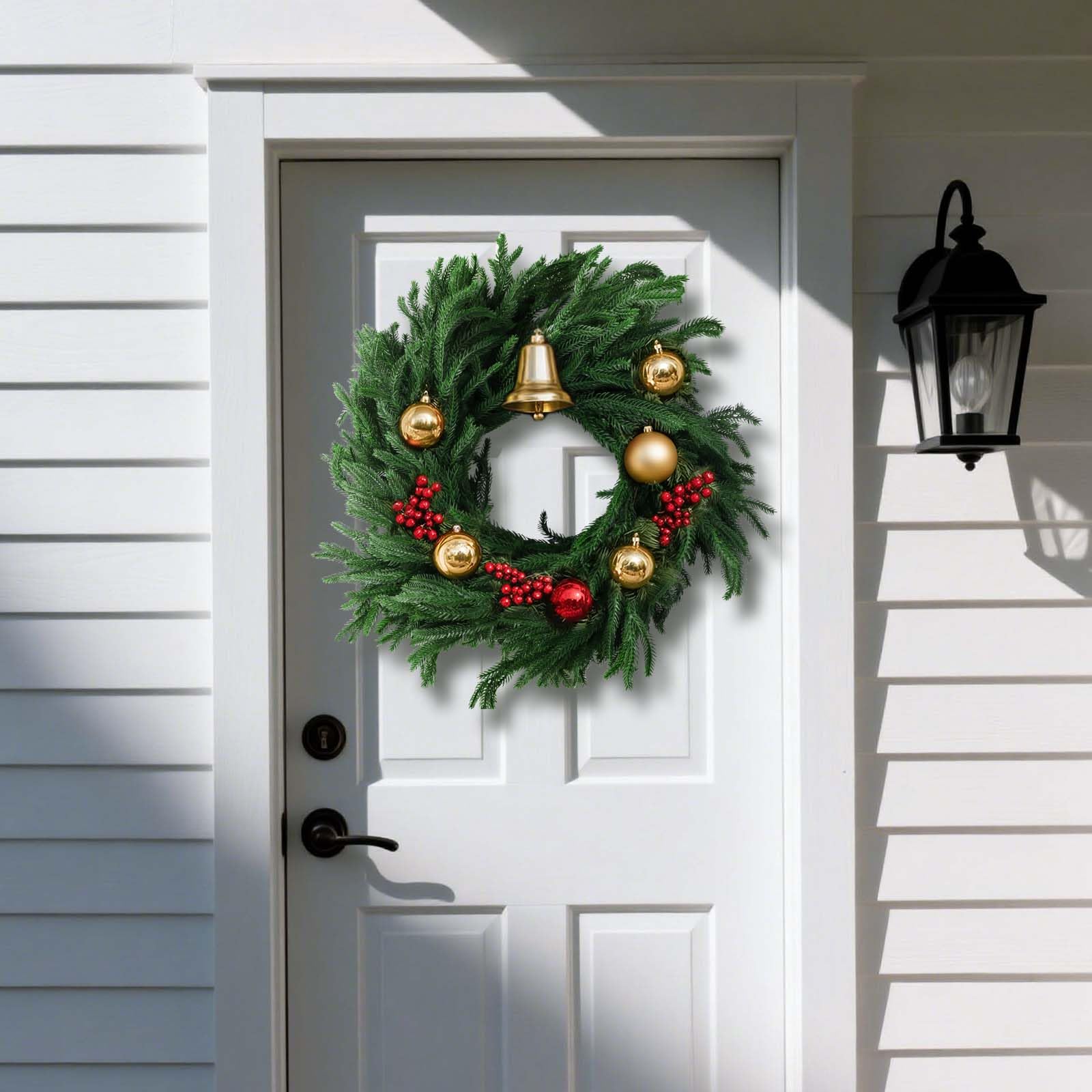 2 Pack 6FT Real Touch Norfolk Pine Garland – Artificial Evergreen Greenery Christmas Decoration for Mantel, Staircase, Table, Indoor Outdoor Rustic Farmhouse Winter Holiday Decor