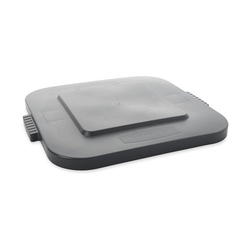 Rubbermaid Commercial Products BRUTE Square Bin Storage Container Lid, 28-Gallon, Gray
