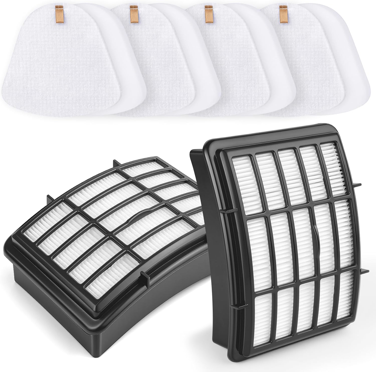 Shark 4+2 Pack Vacuum Filters - Compatible Replacement for Navigator Lift-Away Models NV350, NV351, NV352, NV355, NV356E, NV360, UV440, UV540, CU500