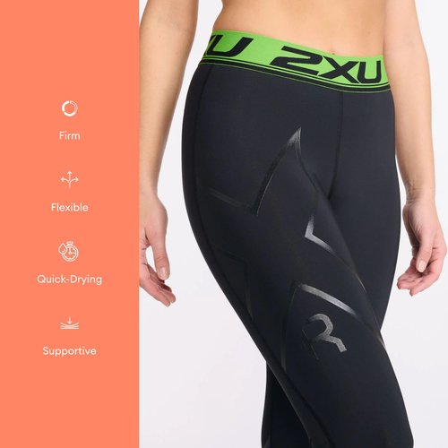 2XU Women's Refresh Recovery Compression Tights, Black/Nero, Large/Tall